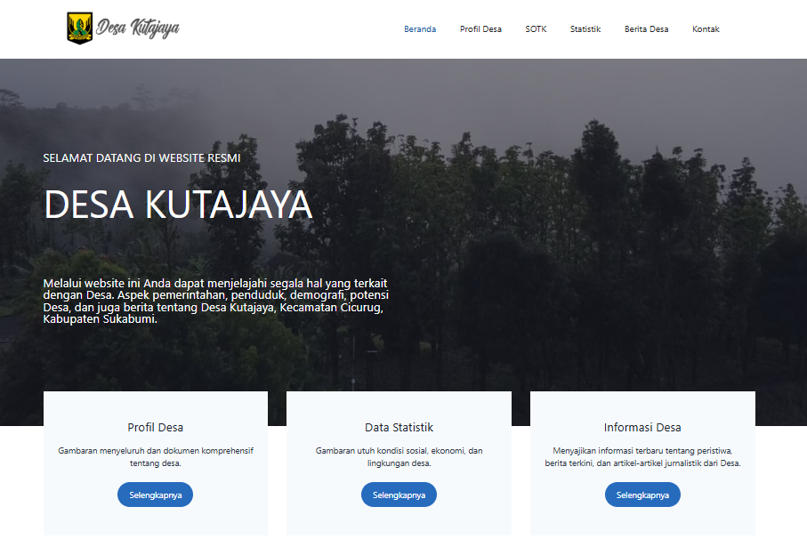 Website Desa Kutajaya Sukabumi